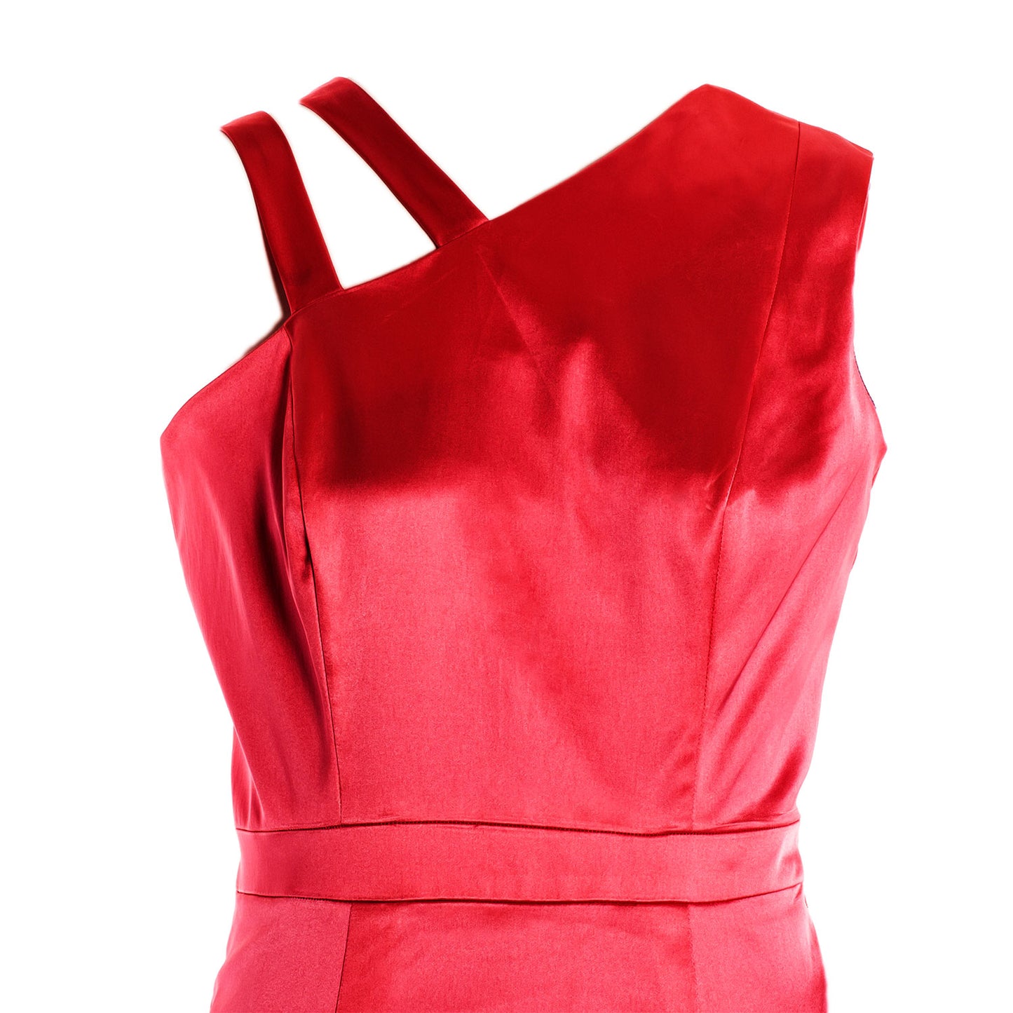 ONE SHOULDER DRESS, COLOUR PINK