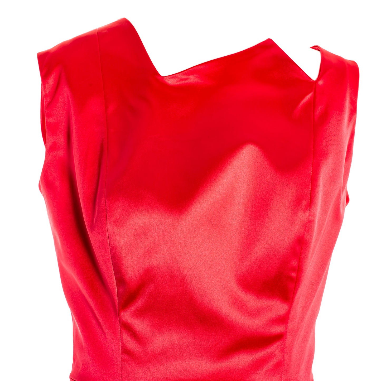 CORAL PINK GEOMETRIC DRESS