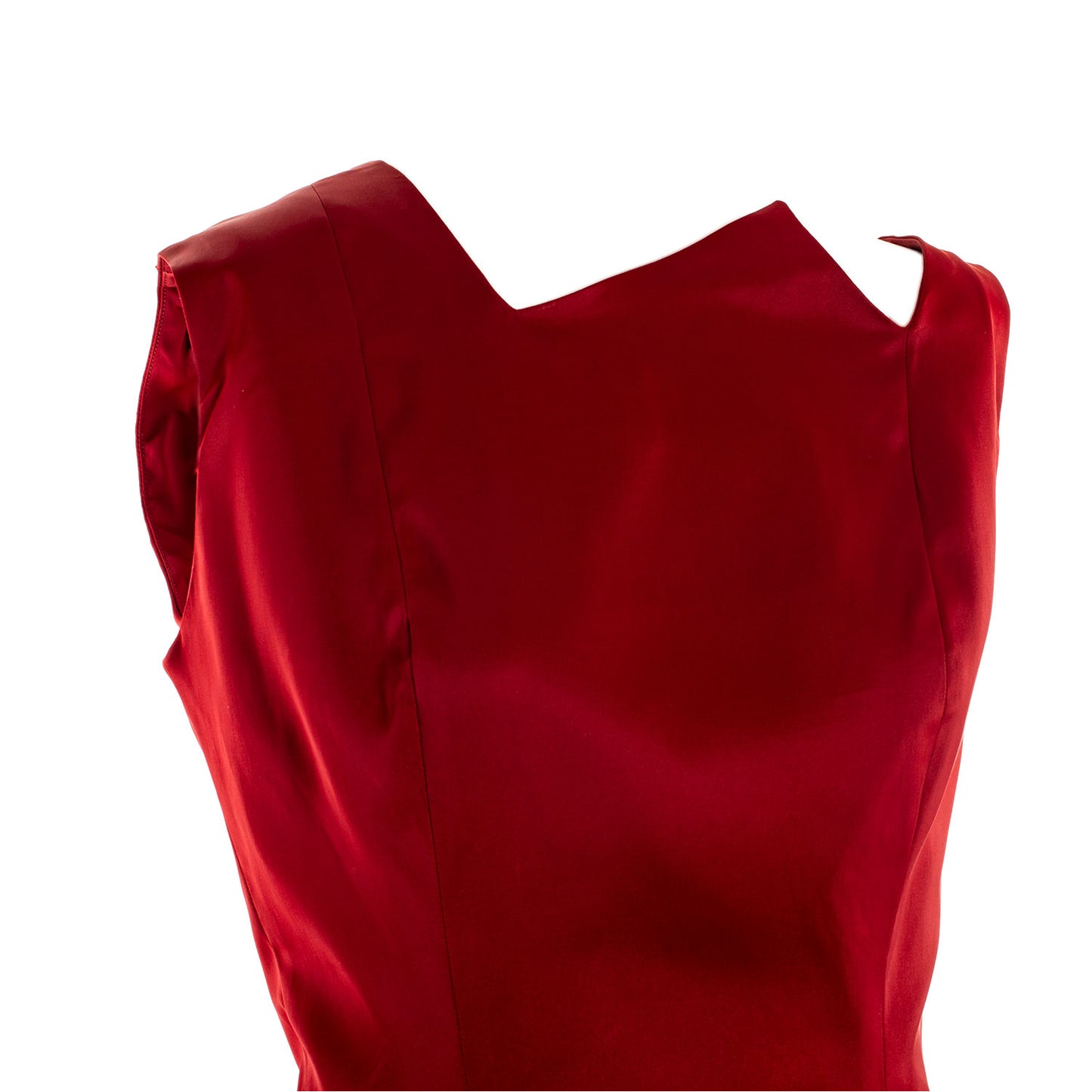 MAROON GEOMETRIC DRESS