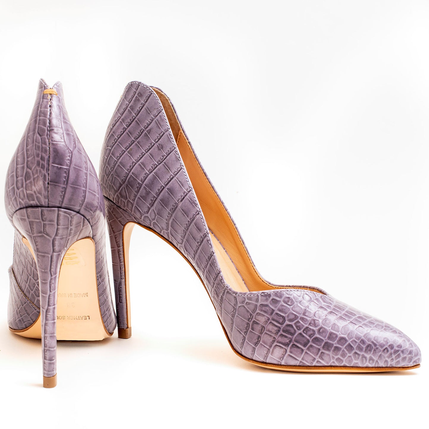 CROCO ROSA LADIES HEELS, COLOR LIGHT PURPLE