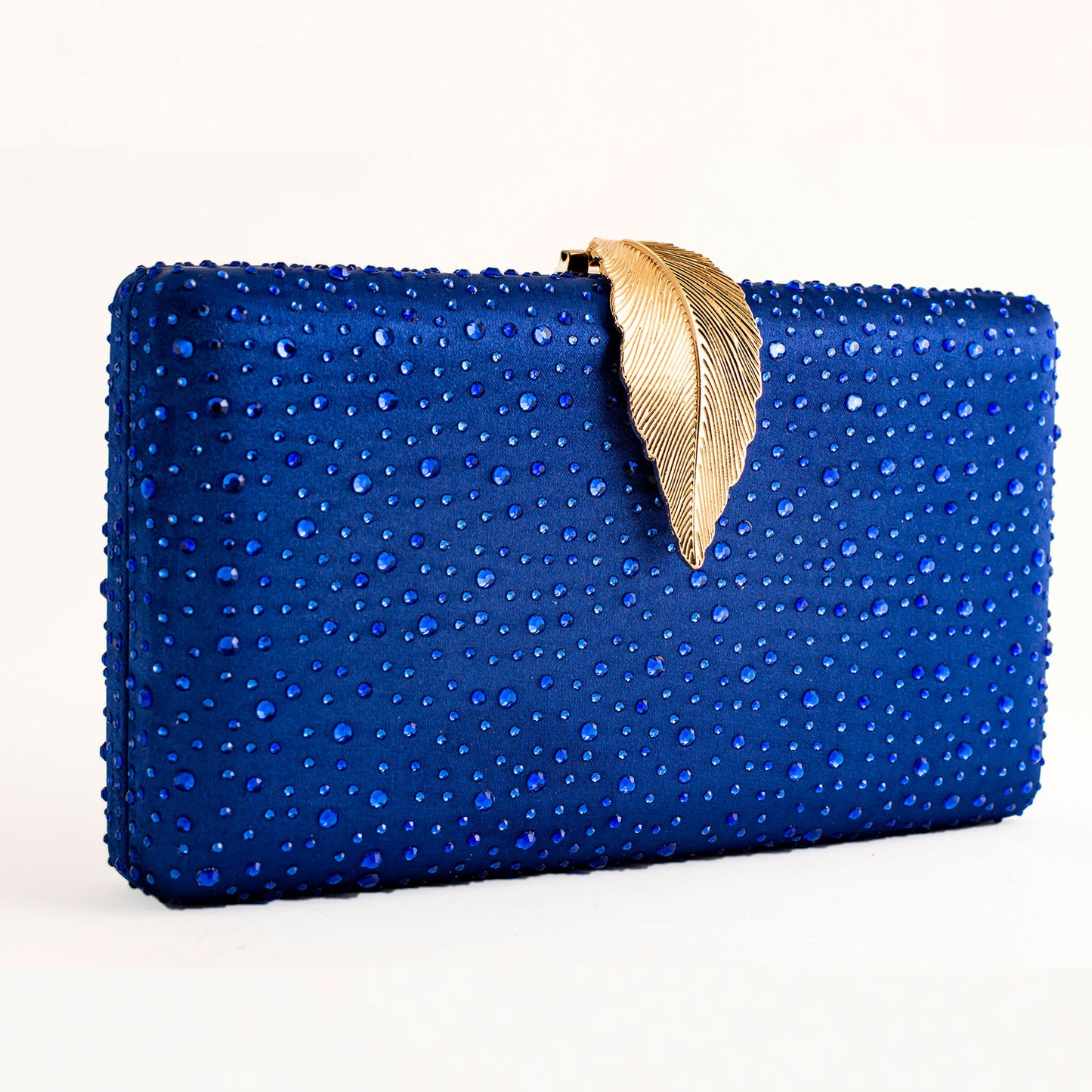 ROYAL BLUE CLUTCH BAG ELEGANT GLITTER WOMEN EVENING CRYSTAL BAG