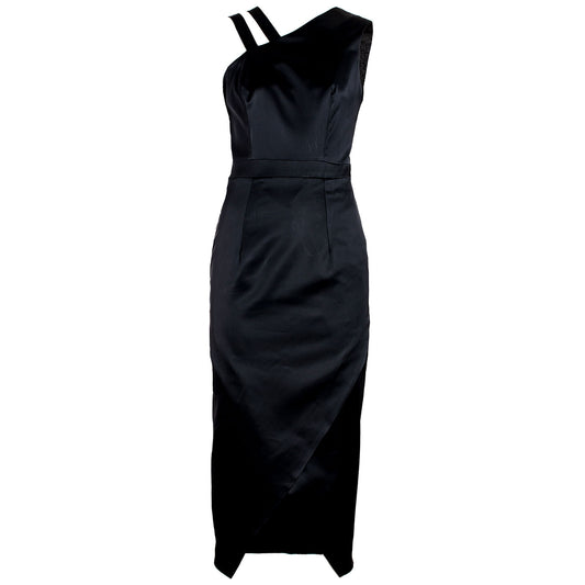 ONE SHOULDER DRESS COLOUR BLACK