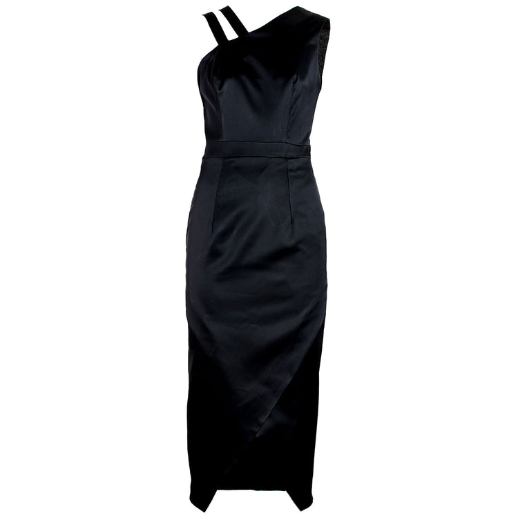 ONE SHOULDER DRESS COLOUR BLACK