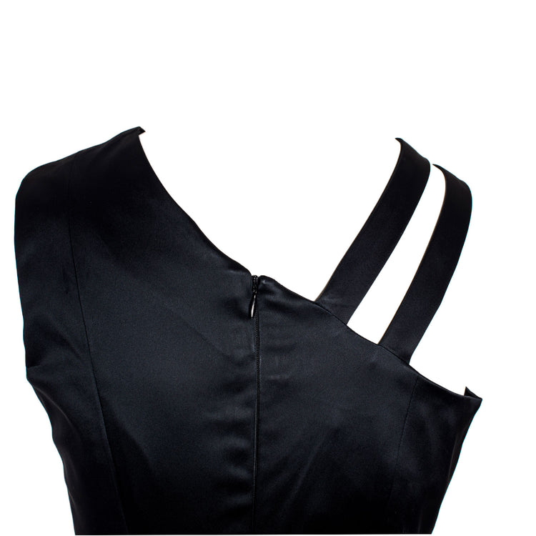 ONE SHOULDER DRESS COLOUR BLACK