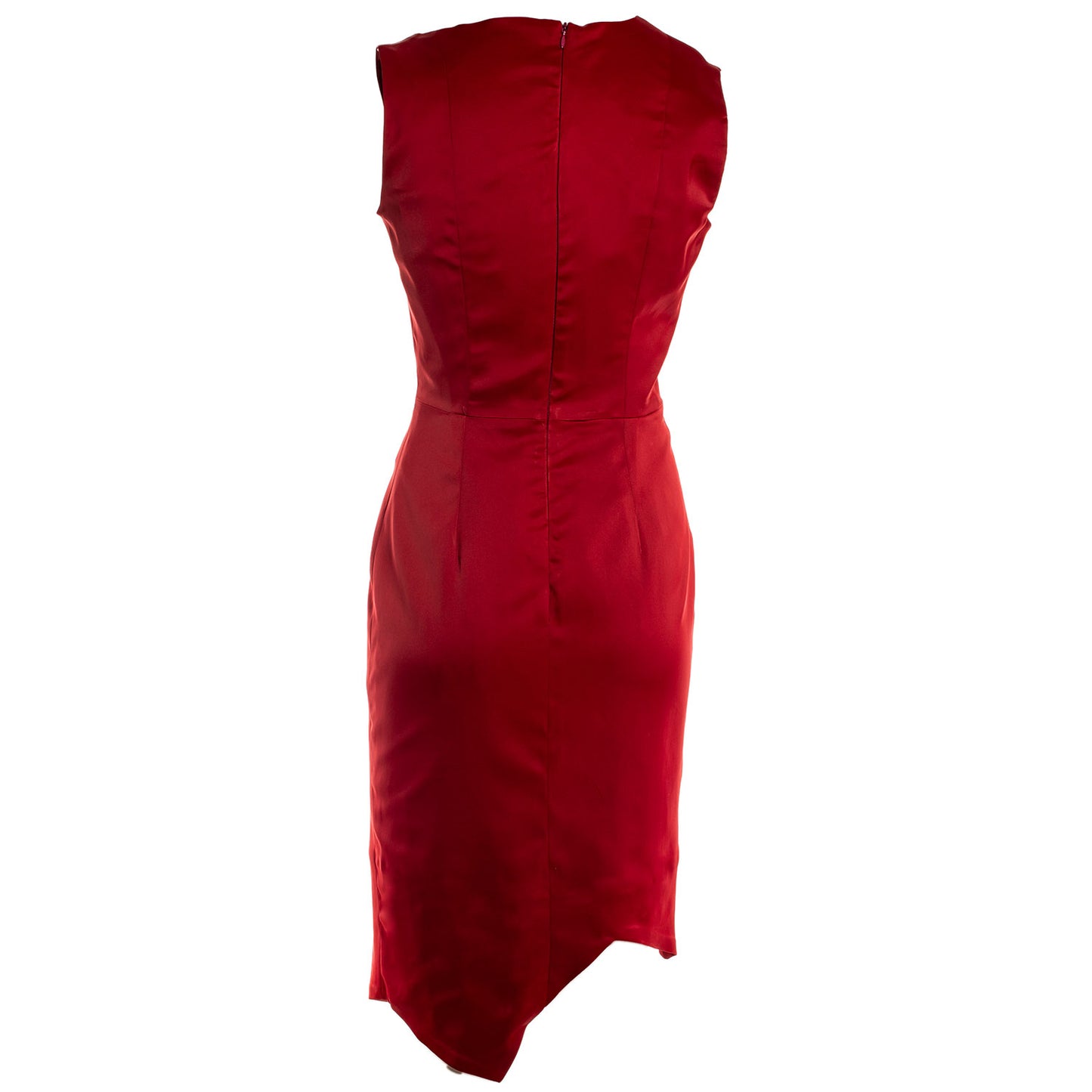 MAROON GEOMETRIC DRESS