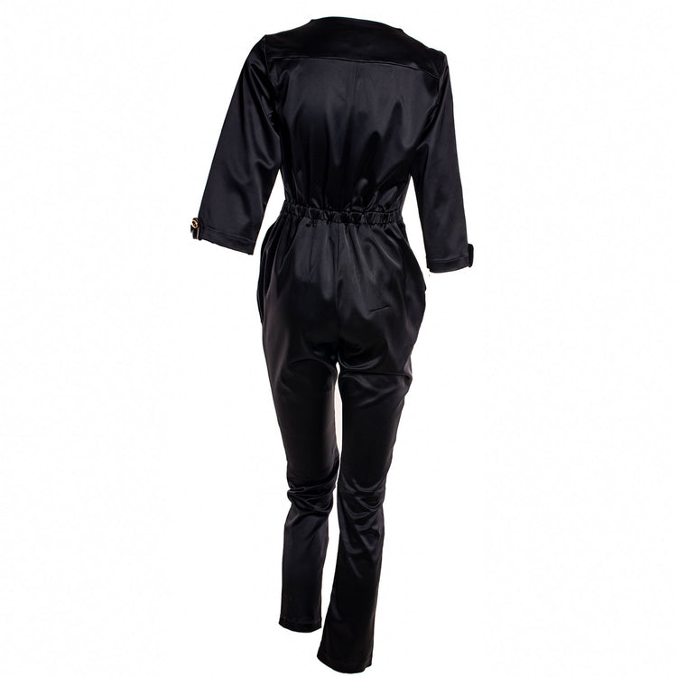 BLACK LONG JUMPSUIT