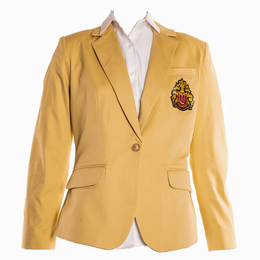 CREAM BLAZER WITH  WITHOUT LOGO