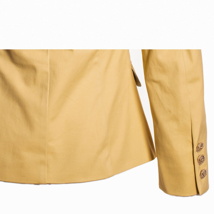 CREAM BLAZER WITH  WITHOUT LOGO