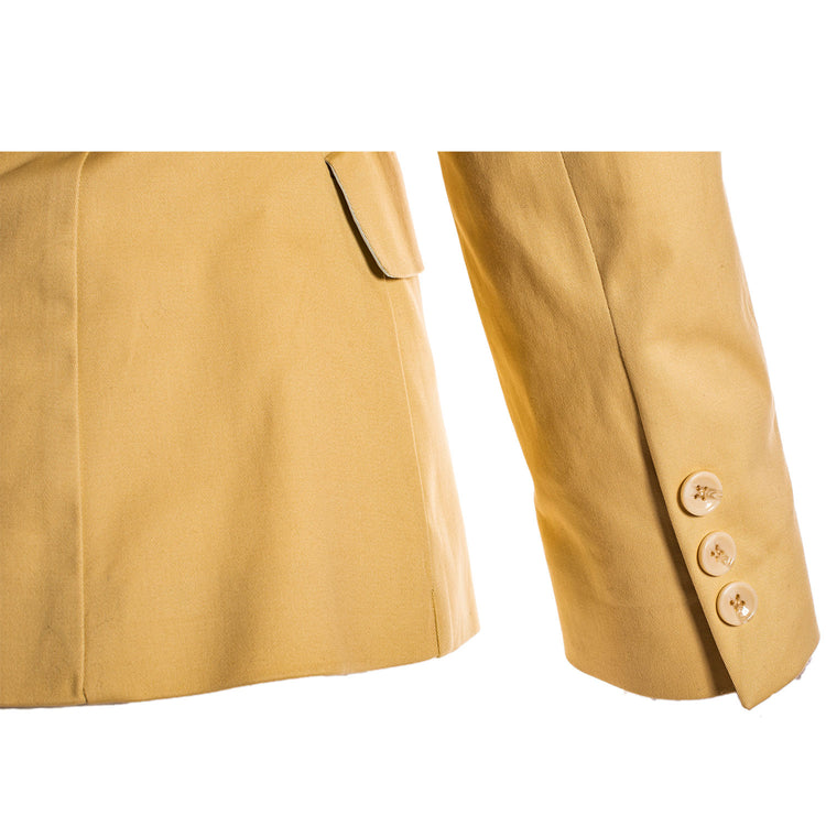 CREAM BLAZER WITH  WITHOUT LOGO