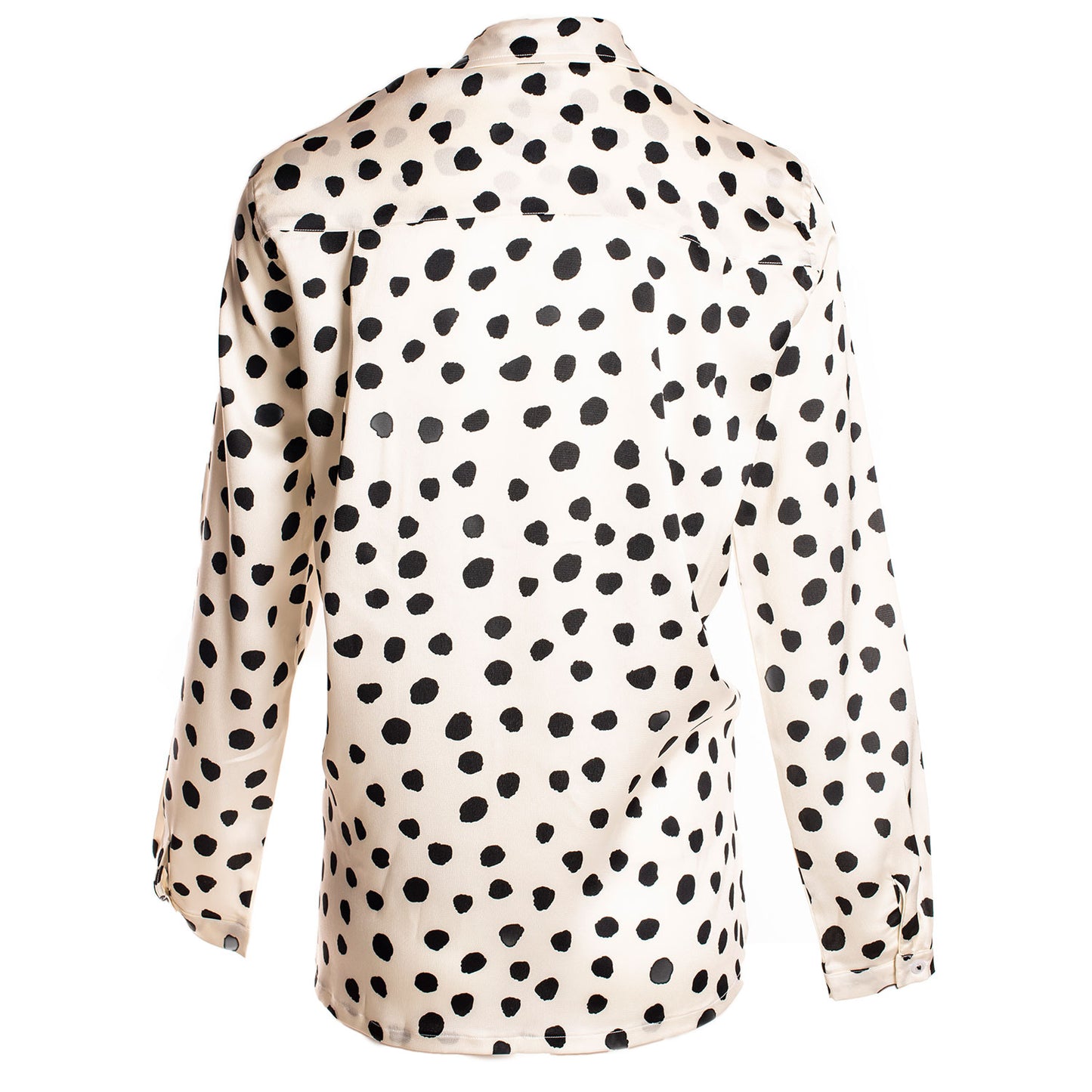 WHITE BLACK DOTS SHIRT