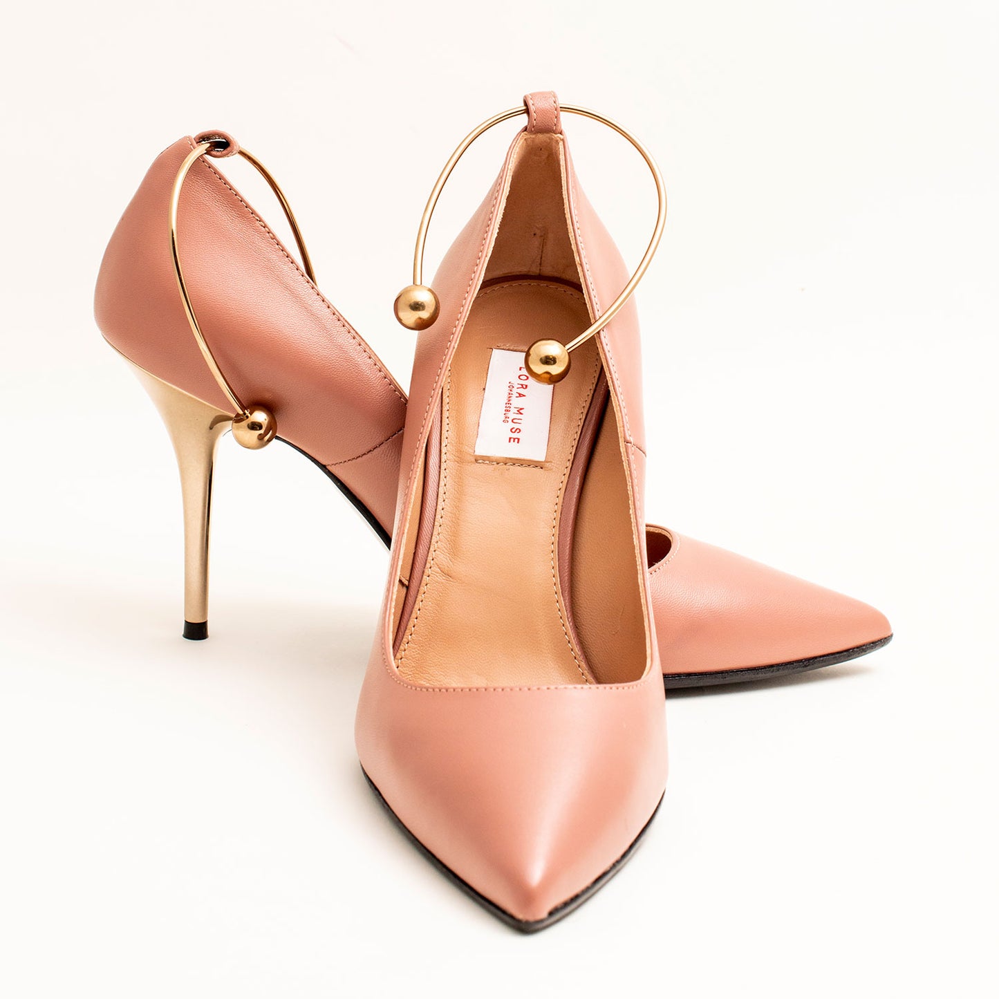 LADIES PUMPS HEELS, COLOR DUSTY PINK