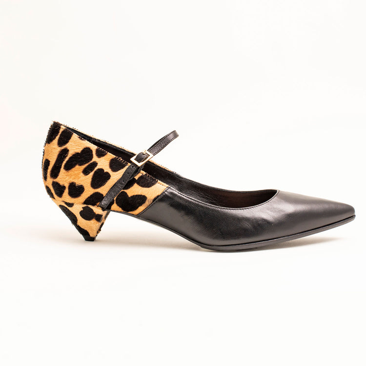 LADIES KITTEN HEELS,LEOPARD PRINT