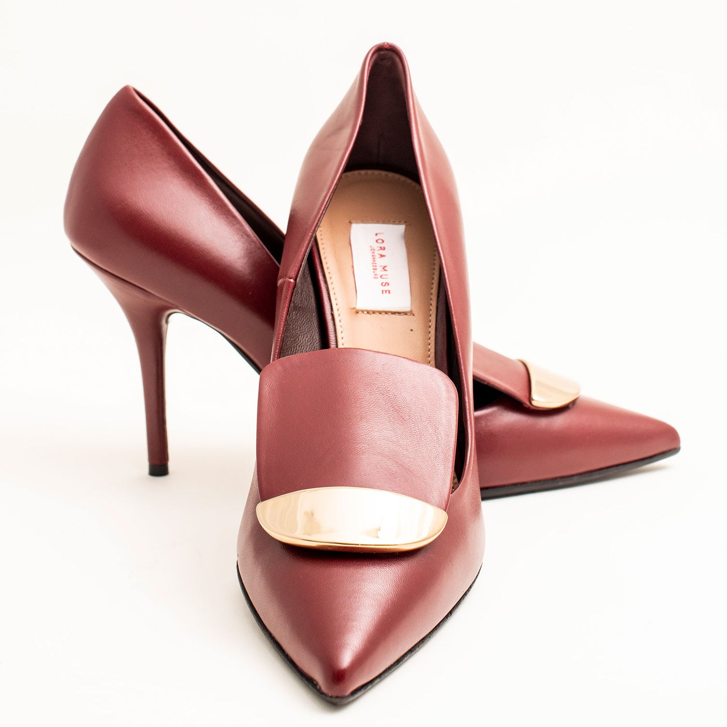 Stylish ladies Pumps, Color Burgundy