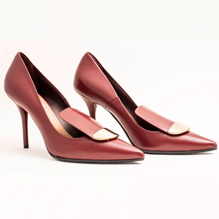 Stylish ladies Pumps, Color Burgundy